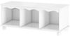 loft24 Schuhbank Neo, Flurbank, Dielenbank mit 3 Fächern, Kiefer Massivholz, SItzhöhe 40 cm Bild 5