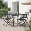 vidaXL Gartenmöbel Set 5 pcs Anthrazit Eisen und Stahl 3422895 Bild 1