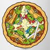 Spreadshirt Tasse Teenage Mutant Ninja Turtles Pizza Tasse, Keramik Bild 2