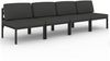 vidaXL Gartensofa 4-Sitzer mit Kissen Aluminium Anthrazit 3107785 Bild 2