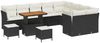 vidaXL Garten-Sofa-Set mit Kissen 12 pcs Schwarz und Creme 3363475 Bild 2