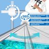 KESSER® Pool Aufroller Premium Aufrollsystem 1,05m - 6,15 m für Solarplane | mobiles Aufrollvorrichtung für Poolplane & Abdeckung inkl. Bänder, Bürste & Handschuhe | witterungsbeständiges Material Silber / Weiß Bild 4