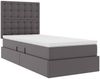 vidaXL Aufbewahrungsbett mit Matratze Grau 90 x 190 cm Kunstleder 3371647 Bild 5