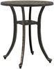Gartentisch, Balkontisch, Küchentisch Bronzen Ø48x53 cm Aluminiumguss Bild 5