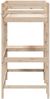 vidaXL Hochbett mit Schreibtisch 75x190 cm Massivholz Kiefer 842862 Bild 5
