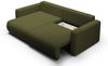 Ecksofa Sofa mit Schlaffunktion CHAIRA Stoff Curio Grün Ottomane Links Bild 3