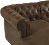 Vente-unique - CHESTERFIELD Sofa StoffStoff Braun - B 163 cm x H 72 cm x L 290 cm Bild 5