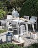 Gartenstuhl 4er Set PERETA Metall Grau Bild 3