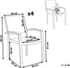 Gartenstuhl 4er Set PERETA Metall Grau Bild 2