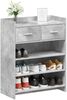 vidaXL Schuhschrank Betongrau 73,5 x 36 x 92 cm Holzwerkstoff 8011326 Bild 2