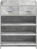 vidaXL Schuhschrank Betongrau 73,5 x 36 x 92 cm Holzwerkstoff 8011326 Bild 4