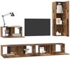 vidaXL Wand-TV-Schrank Wandmontiert 4 pcs Altholz Holzwerkstoff 3393174 Bild 3
