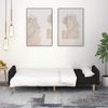 vidaXL Schlafsofa 2-Sitzer Schwarz Stoff 375760 Bild 3