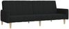 vidaXL Schlafsofa 2-Sitzer Schwarz Stoff 375760 Bild 2