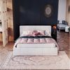 FDM Polsterbett Velours Stauraumbett - TOPSELLER - MADE IN EU - (verfügbar 90x200 120x200 140x200 160x200 180x200cm, Bettrahmen, Bett, Optional mit Matratze bestellbar, mit großen gepolsterten Kopfteil, mit Bettkasten zum aufklappen), Metallrahmen mit ... Bild 2