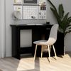 vidaXL Schreibtisch mit Schublade, Spanplatte Schwarz, 100 × 50 × 76 cm Bild 4