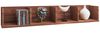 Wandregal Regal Bücherregal Wandboard Hängeregal Küchenregal Nussbaum Dekor Bild 2