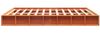 vidaXL Massivholzbett ohne Matratze Wachsbraun 180x200 Kiefernholz 3211841 Bild 5