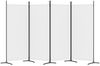 vidaXL 4-tlg. Paravent Weiß 346x180 cm Stoff 350262 Bild 4