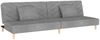 vidaXL Schlafsofa 2-Sitzer mit 2 Kissen Hellgrau Stoff 375887 Bild 2