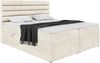 MEBLINI Boxspringbett KARIM 180x220 cm mit Bettkasten - H3/Creme Samt Polsterbett - Doppelbett mit Topper & Taschenfederkern-Matratze Bild 2