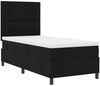 vidaXL Boxspringbett mit Matratze Schwarz 90 x 190 cm Stoff 3339352 Bild 5