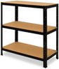 shelfplaza BLACK 115x120x50 cm Schwerlastregal in schwarz mit 3 Böden und 175 kg Traglast pro Boden Bild 5