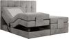 Elektrisches Bett, Boxspringbett mit Multipocket-Matratzen und Elektrisch verstellbare - VITTORIA - 160 x 200 cm - Hellgrau Velvet - H3 Bild 4
