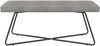 vidaXL Bank Uni Hellgrau 110 x 40 x 45 cm Samt 42038343 Bild 3