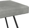 vidaXL Bank Uni Hellgrau 110 x 40 x 45 cm Samt 42038343 Bild 4
