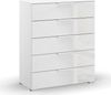 rauch Schubkastenkommode Skat Meridian Kommode Sideboard Wäscheschrank, mit 5 Schubladen mit Glasfront in elegantem Design Bild 4