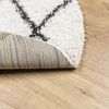 vidaXL Teppich Shaggy Hochflor Modern Creme und Schwarz Ø 280 cm 375381 Bild 5