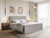 Selsey 'Saliano' Boxspringbett mit Bettkasten, Topper und Chenille-Bezug, Greige, 180x200 cm Bild 4