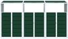 vidaXL Mülltonnenbox für 3 Tonnen Grün 216x81x115 cm Stahl 4006179 Bild 5