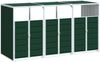 vidaXL Mülltonnenbox für 3 Tonnen Grün 216x81x115 cm Stahl 4006179 Bild 2