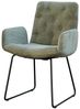 KAWOLA Stuhl NEW CHARME Esszimmersessel Cord olivgrün 87 x 66 x 59 cm Bild 3