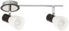 Rabalux Ati Wand & Deckenspot 2x E14 schwarz, chrom Bild 2