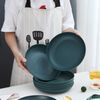 Kyraton 8er Set 23cm Dunkelgrün Kunststoff Teller Speise-/Pasta-/Knödel-Schüssel Bild 2