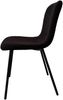 Stuhl Bouclé Optik 4er Set Schwarz mit Metallgetell Bild 3