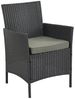 HTI-Living Garten-Essgruppe Outdoor Möbel Anthrazit 4-teiliges Set, (Stück, 4-tlg, 1 Zweisitzer, 2 Stühle, 1 Tisch), Sitzgruppe Terrassenmöbel Bild 4