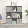 vidaXL Bücherregal Betongrau 89x24x101,5 cm Holzwerkstoff 860403 Bild 3