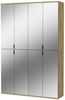 Garderobenschrank mit Spiegel Line-Up in Eiche 122 x 193 cm Bild 4