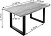 Baumkante Esstisch Sheesham naturbelassen 140 x 80 schwarz Mailand 76473867 Bild 4