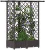 vidaXL Hochbeet mit Rankgitter und Dach Braun 124 x 40 x 121 cm PP 42032521 Bild 3