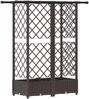 vidaXL Hochbeet mit Rankgitter und Dach Braun 124 x 40 x 121 cm PP 42032521 Bild 5
