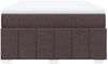 vidaXL Boxspringbett mit Matratze Dunkelbraun 140x200 cm Stoff 3285480 Bild 4