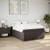 vidaXL Boxspringbett mit Matratze Dunkelbraun 140x200 cm Stoff 3285480 Bild 3