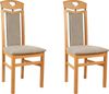 Home affaire Esszimmerstuhl Berta Küchenstuhl (Set, 2 St), Bezug in Microfaser, Gestell aus Buche Massivholz Bild 5