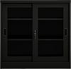 vidaXL Schrank mit Schiebetür Schwarz 90x40x90 cm Stahl 335956 Bild 2