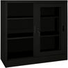 vidaXL Schrank mit Schiebetür Schwarz 90x40x90 cm Stahl 335956 Bild 5